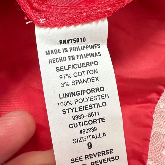 City Triangle Red Floral Print Dress‎ Sweetheart Sundress Party Summer - Picture 6 of 14